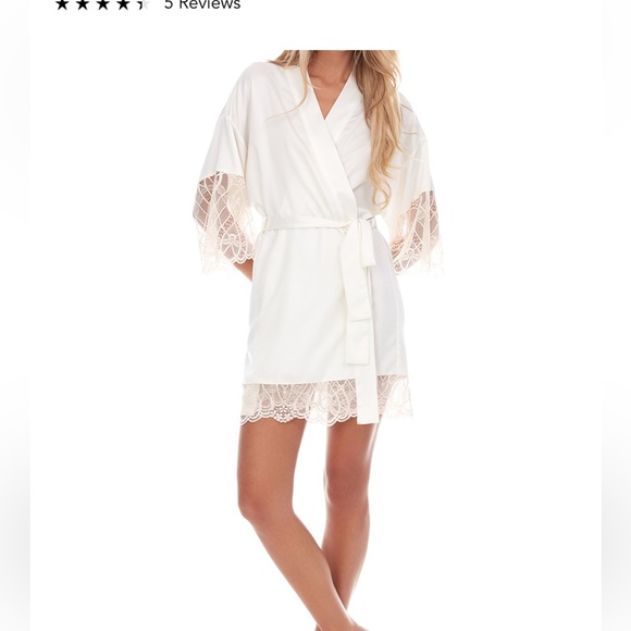 Flora nikrooz gabby satin kimono robe - Picture 4 of 9